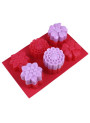  Mold: 6-cavity silicone soap mold, flower shape