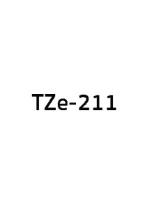  TZe-211 (6mm. x 8m. white background, black letters)