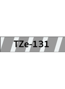  TZe-131 (12 mm. x 8 meters, clear surface, black letters)