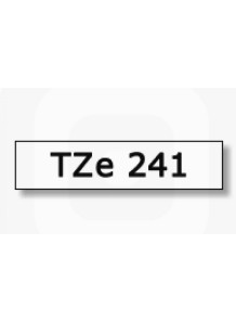 TZe-241 (18mm. x 8m. white...