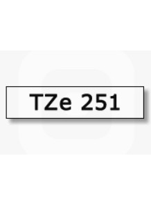  TZe-251 (24mm. x 8m. white background, black letters)