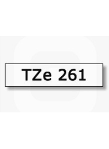  TZe-261 (36mm. x 8m. white background, black letters)