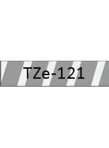  TZe-121 (9mm. x 8m. clear surface, black letters)