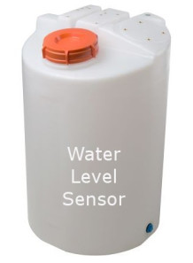  50 liter DI water tank with water level sensor