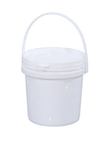  Plastic (PP) Round Barrel 0.5L White Handle