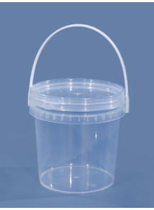  Plastic (PP) Round Barrel 0.5L Transparent Handle