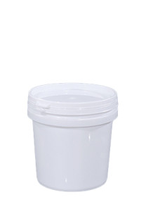  Plastic (PP) Round Barrel 0.5L White No Handle