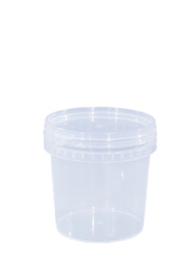  Plastic (PP) Round Barrel 0.5L Transparent No Handle