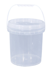  Plastic (PP) Round Barrel 6L Transparent Lid and Handle