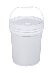  Plastic (PP) Round Barrel 20L White (A American Style) Handle and Lid with Bunghole