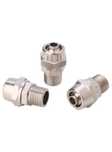  Straight air connector, quick connect, 4mm pipe, male thread 1/4 (PC4-02)