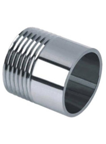  Straight joint, stainless steel 304, male thread, smooth DN25 (1)