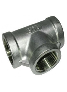  3-way joint (T) stainless steel 304, internal thread DN8 (1/4)